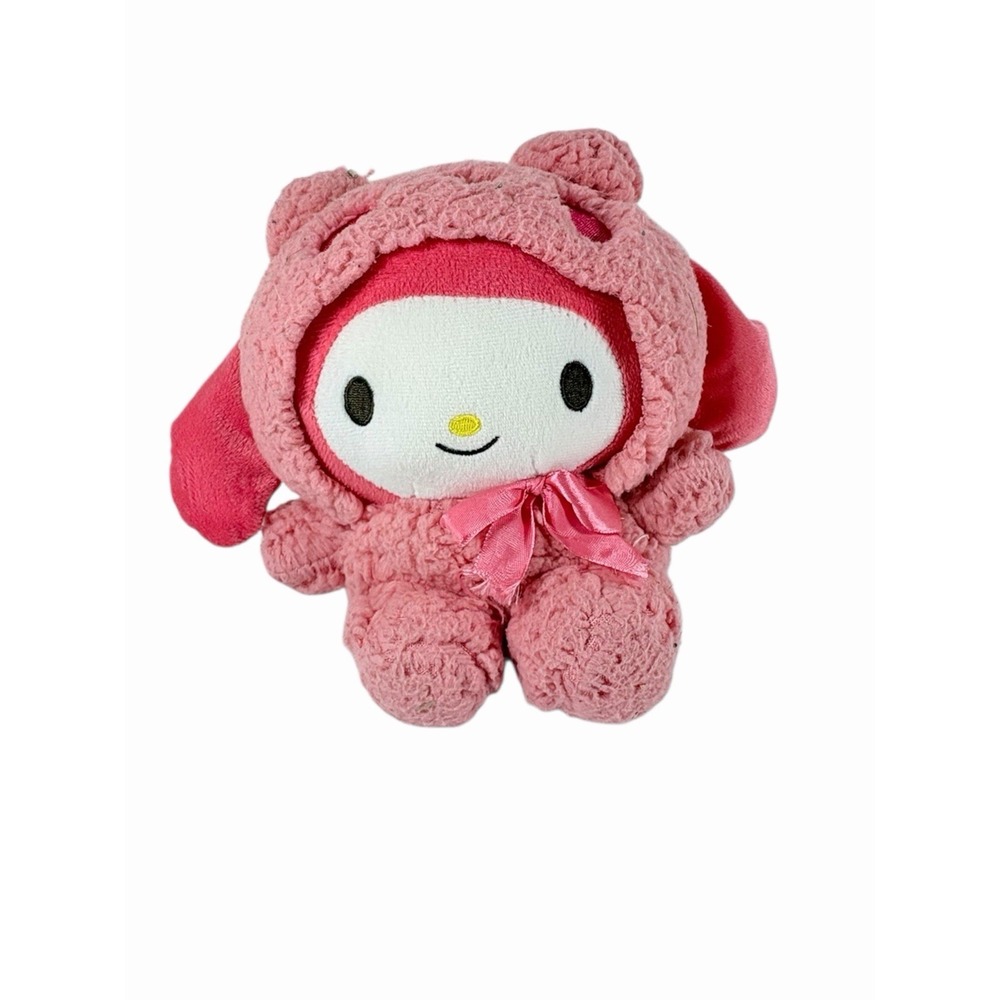 My Melody Plush In Cute Pink Bear Costume, Size 8"